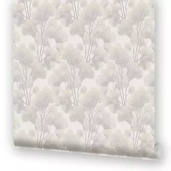 Обои флизелиновые Московская Обойная Фабрика Роща серые 1.06 м 4067-4
