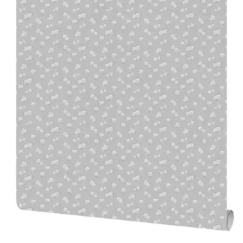 Обои флизелиновые Московская обойная фабрика Ситец серые 1.06 м 4269-5