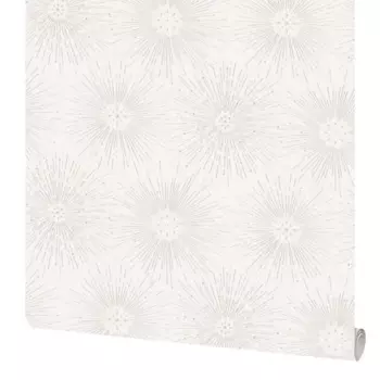 Обои флизелиновые Московская обойная фабрика Спарк белые 1.06 м 4284-1