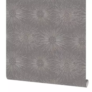 Обои флизелиновые Московская обойная фабрика Спарк графитовые 1.06 м 4284-9