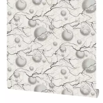 Обои флизелиновые Московская обойная фабрика Токио белые 1.06 м 4330-5