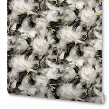 Обои флизелиновые New Age Luna черные 1.06 м NA8888-15