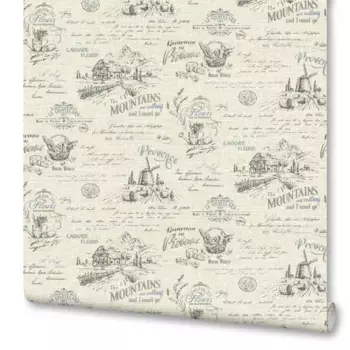 Обои флизелиновые Ovk design Прованс бежевые 1.06 м 10546-02