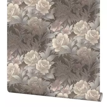 Обои флизелиновые Палитра Edem серые/бежевые 1.06 м PL71654-42