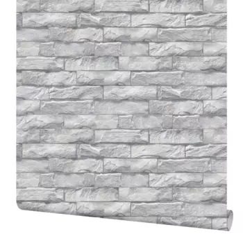 Обои флизелиновые Palitra Family Klinker серые 1.06 м FM72197-41