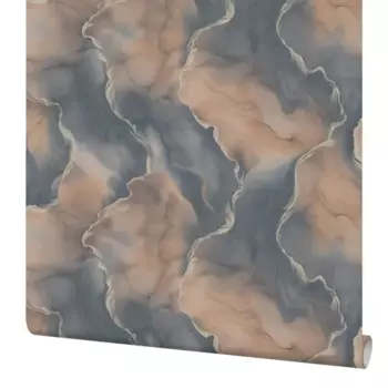 Обои флизелиновые Palitra Home Amour черно-бежевые 1.06 м HC72397-43