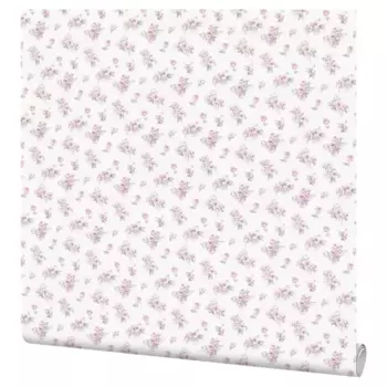 Обои флизелиновые Palitra Home Provence бело-розовые 1.06 м HC71792-15
