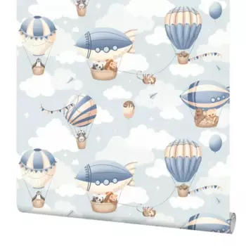 Обои флизелиновые Palitra Home Zoo Child голубые 1.06 м HC72270-16