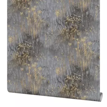 Обои флизелиновые Palitra Life Avignon темно-серые 1.06 м Pl71790-46