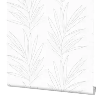 Обои флизелиновые Palitra Life Ipanema белые 1.06 м PL72066-12