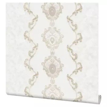 Обои флизелиновые Palitra Life Khiva белые 1.06 м PL71772-11