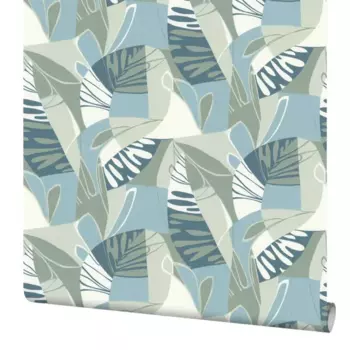 Обои флизелиновые Palitra Life Polynesia зеленые 1.06 м PL71946-76