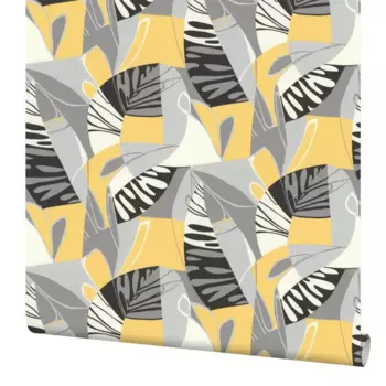 Обои флизелиновые Palitra Life Polynesia желтые 1.06 м PL71946-43