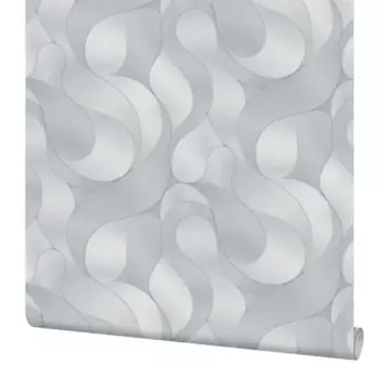 Обои флизелиновые Palitra Planet Faina серые 1.06 м PP72119-41