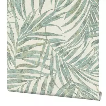 Обои флизелиновые Rasch Linares зелёные 0.53 м 617443