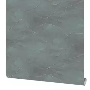 Обои флизелиновые Сага зеленые 1.06 м 4366-9