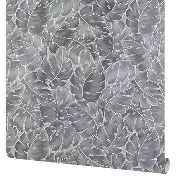 Обои флизелиновые Vernissage Tropica серые 1.06 м 168370-29