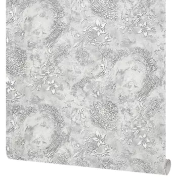Обои флизелиновые Victoria Stenova Da Vinci серые 1.06 м VS286747