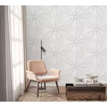 Обои флизелиновые Victoria Stenova Five белые 1.06 м VS287952