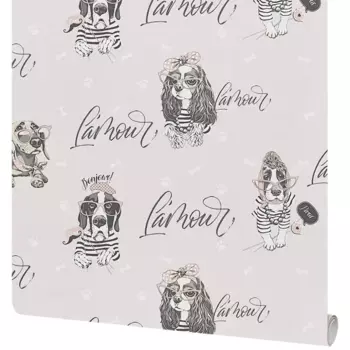 Обои флизелиновые Victoria Stenova Friend розовые 1.06 м VS286075