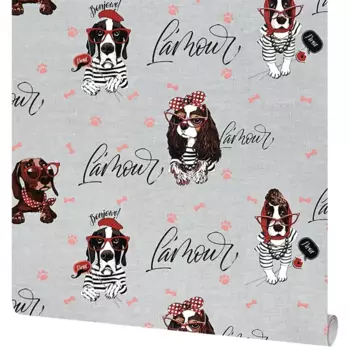 Обои флизелиновые Victoria Stenova Friend серые 1.06 м VS286077