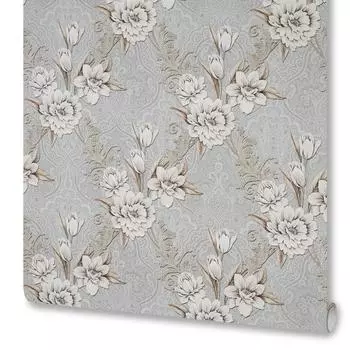 Обои флизелиновые Victoria Stenova Kimi серые 1.06 м 998097