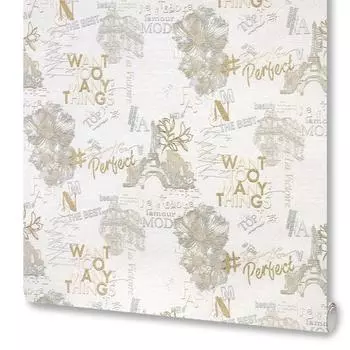 Обои флизелиновые Victoria Stenova Lamour бежевые 1.06 м 989367