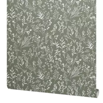 Обои флизелиновые Victoria Stenova Lavanda зеленые 1.06 м VS287913
