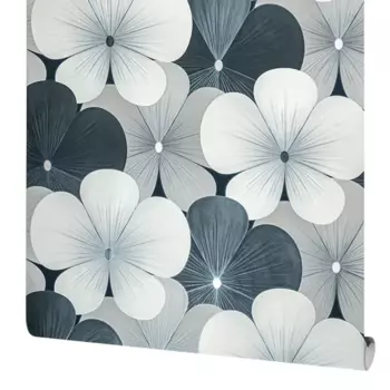 Обои флизелиновые Victoria Stenova Margarita темно-серые 1.06 м VS589149