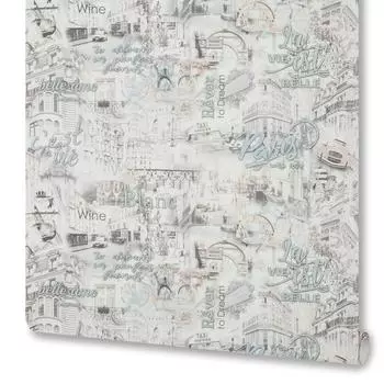 Обои флизелиновые Victoria Stenova Merci голубые 1.06 м 889434