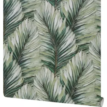 Обои флизелиновые Victoria Stenova Yalta зеленые 1.06 м VS287313