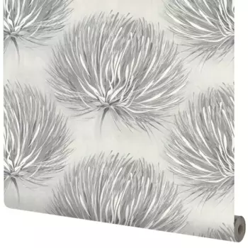 Обои флизелиновые Wall Decor Лола светло-серые 1.06 м 75173-41