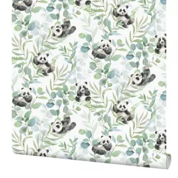 Обои флизелиновые Wall Up Dream Панда белые 1.06 м 653502
