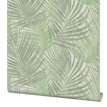 Обои флизелиновые Wall Up Mousson зеленые 1.06 м 650761