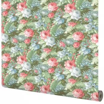 Обои флизелиновые WallDecor зелёные 1.06 м 75000-75
