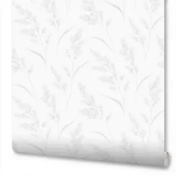 Обои флизелиновые Wallsecret Campo белые 1.06 м 9002-21