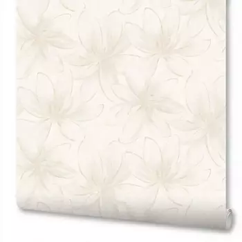 Обои флизелиновые Wallsecret Esmeralda бежевые 1.06 м 9018-22