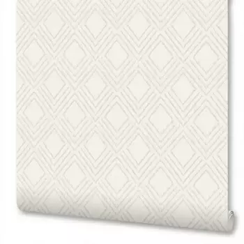 Обои флизелиновые Wallsecret Lana белые 1.06 м 9062-11