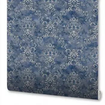 Обои флизелиновые Wallsecret Maestro синие 1.06 м 8748-27