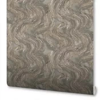 Обои флизелиновые Wallsecret Michelan коричневые 1.06 м 8851-26