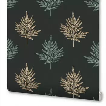 Обои флизелиновые Wallsecret Tessa черные 1.06 м 9060-15