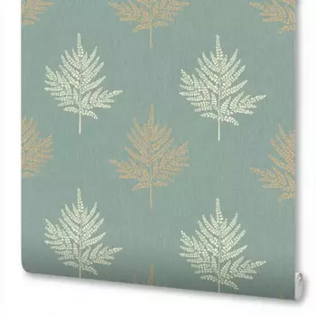 Обои флизелиновые Wallsecret Tessa голубые 1.06 м 9060-14