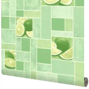 Обои виниловые Аспект Ру Цитрус зеленые 0.53 м 10103-77