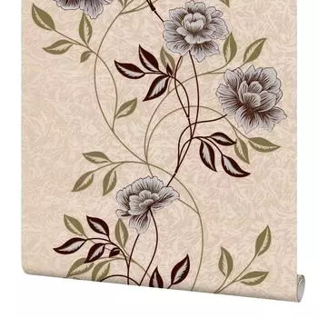 Обои виниловые Home Color Jardin бежевые 0.53 м 136-25