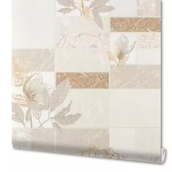 Обои виниловые Марморика бежевые 0.53 м 0222-1