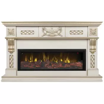 Обрамление Corsica 42 под очаг Saphir 42/Beverly 1000 белый дуб