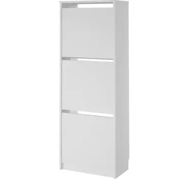 Обувница Реан 49.2x134.6x28 см 3 секции ЛДСП цвет белый