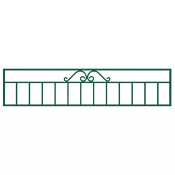 Ограждение Металлпроект МП-2 180x40 см цвет зеленый