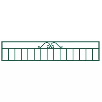 Ограждение Металлпроект МП-2 200x40 см цвет зеленый