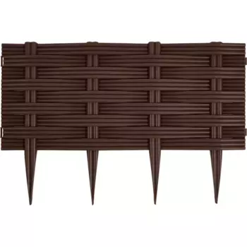 Ограждение садовое декоративное 60 см коричневый